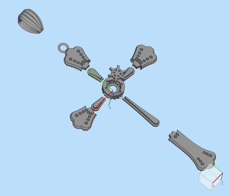 CROSS PENDANT  3D print model_12