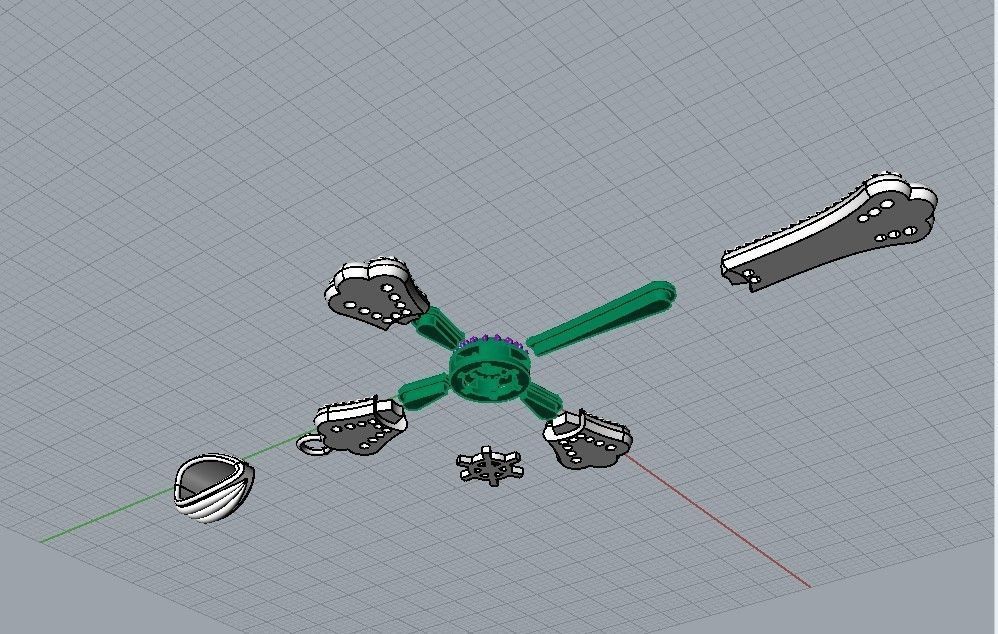 CROSS PENDANT  3D print model_10