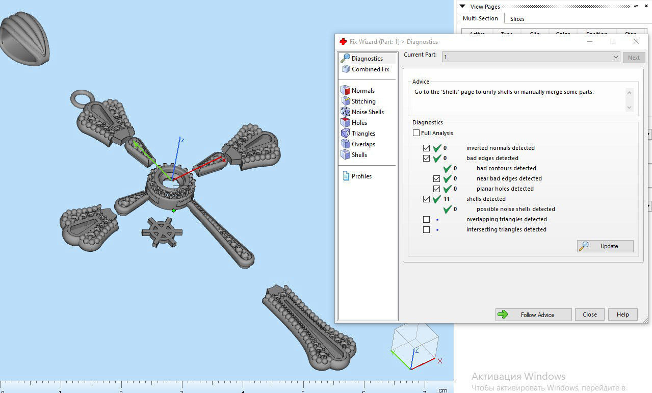 CROSS PENDANT  3D print model_11