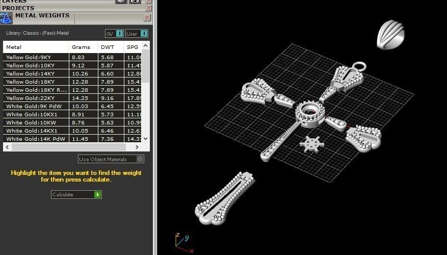 CROSS PENDANT  3D print model_14