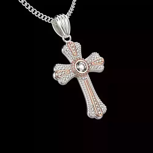 CROSS PENDANT  3D print model