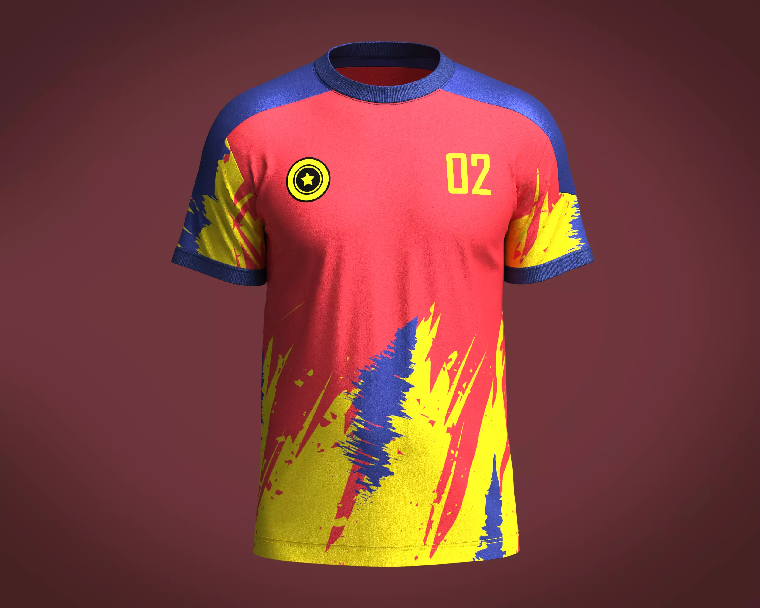 Soccer Third Jersey Player 02 3D model_0