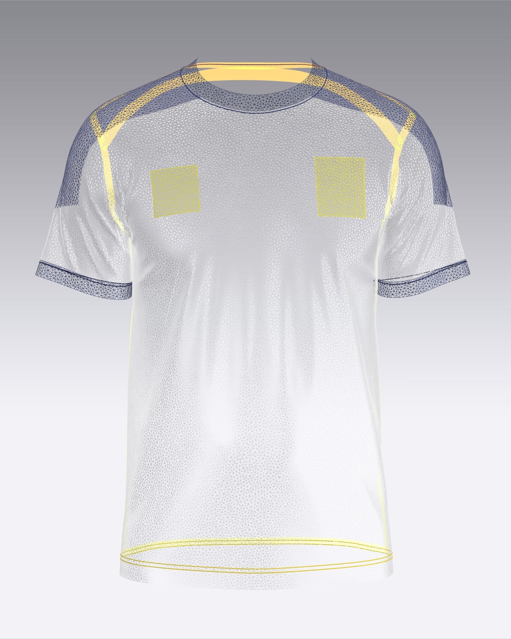 Soccer Third Jersey Player 02 3D model_8