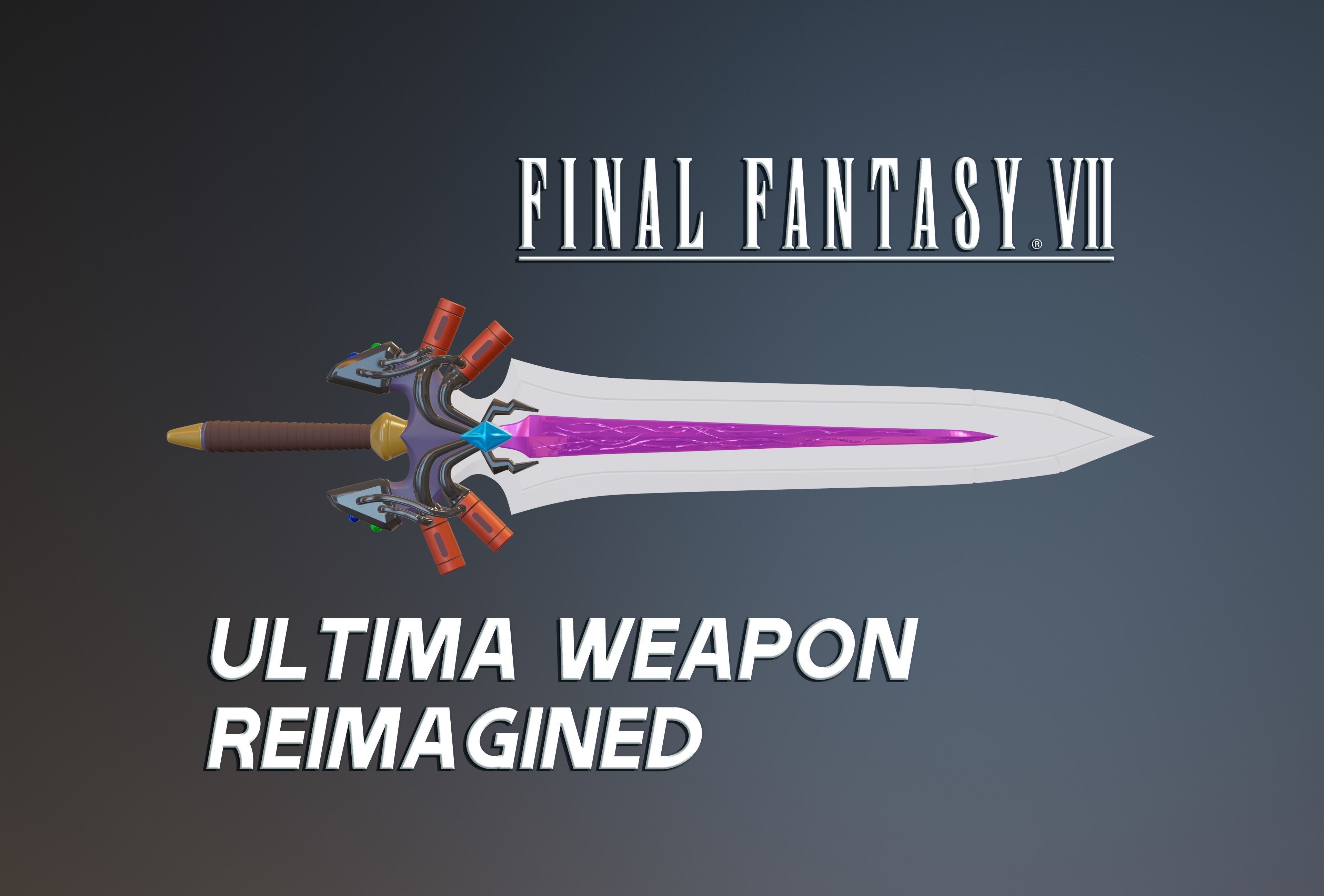 Final Fantasy VII Clouds Ultima Weapon Reimagined 3D model 3D(02)