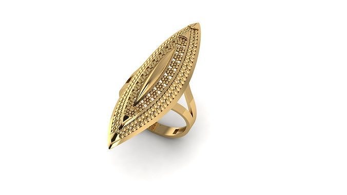 22 gold ring  Free 3D print model