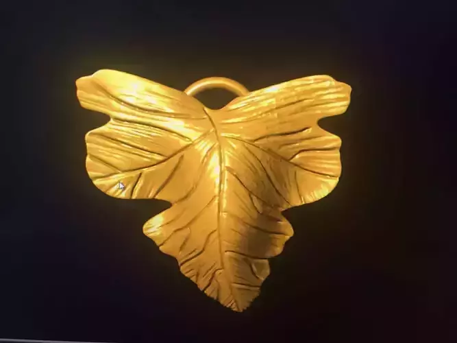 leaf necklace 3D print model