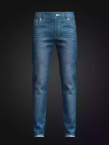Mens Blue Denim Pant