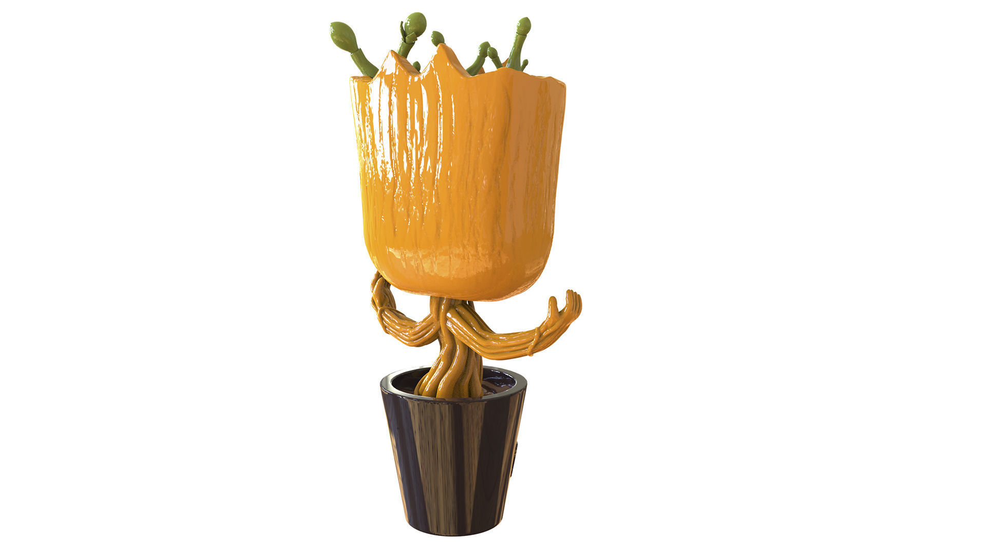 Dancing Groot Figure 3D print model_4