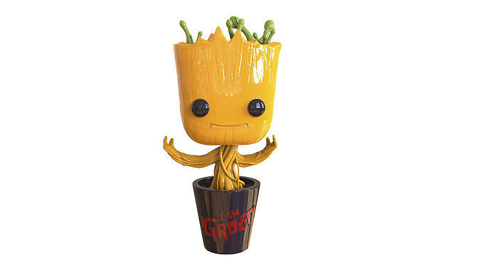 Dancing Groot Figure 3D print model
