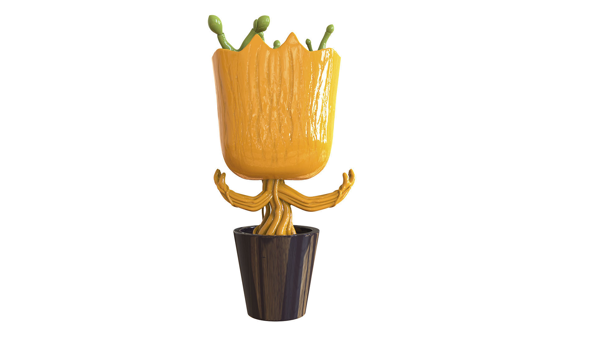 Dancing Groot Figure 3D print model_3