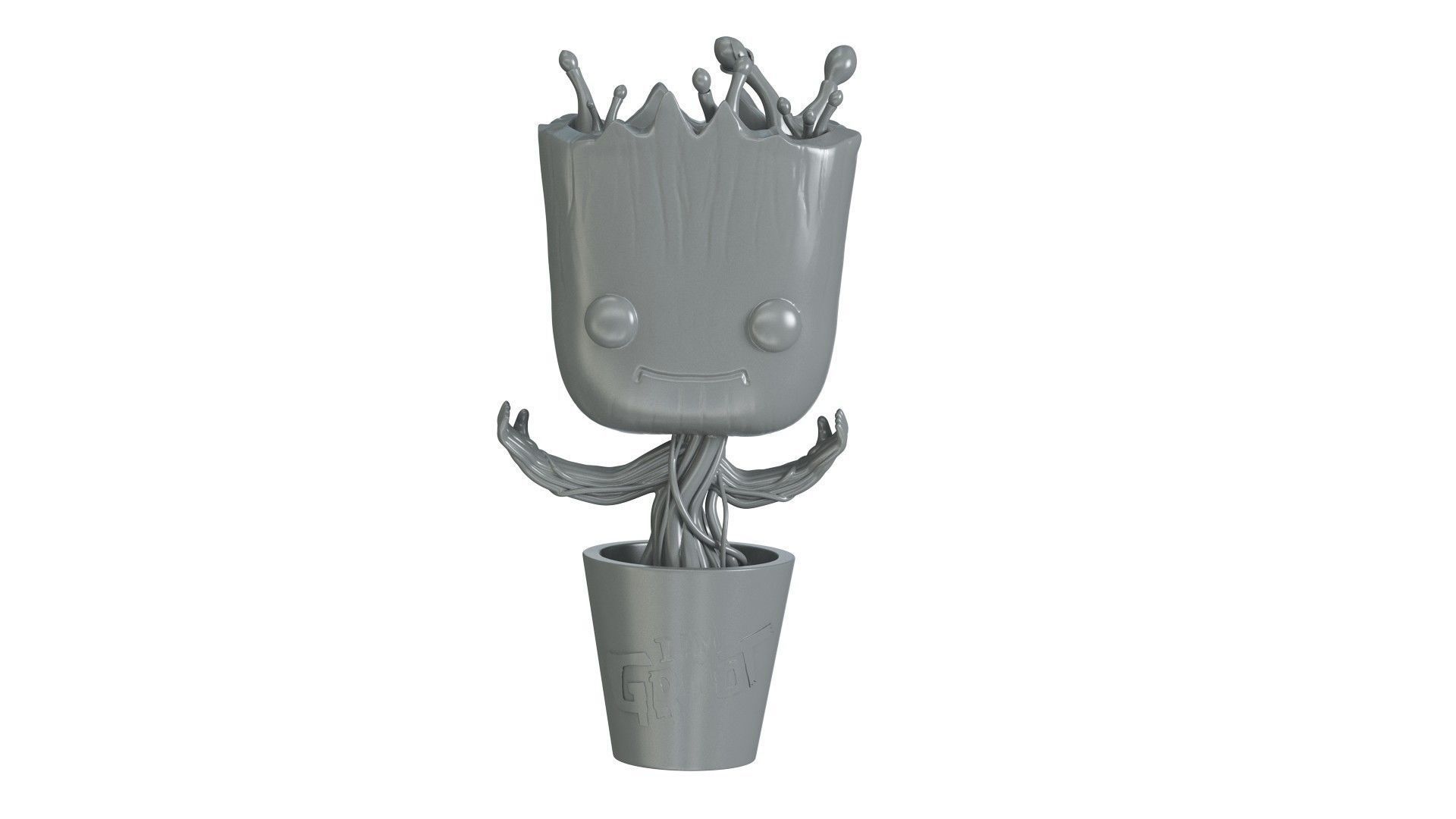 Dancing Groot Figure 3D print model_8