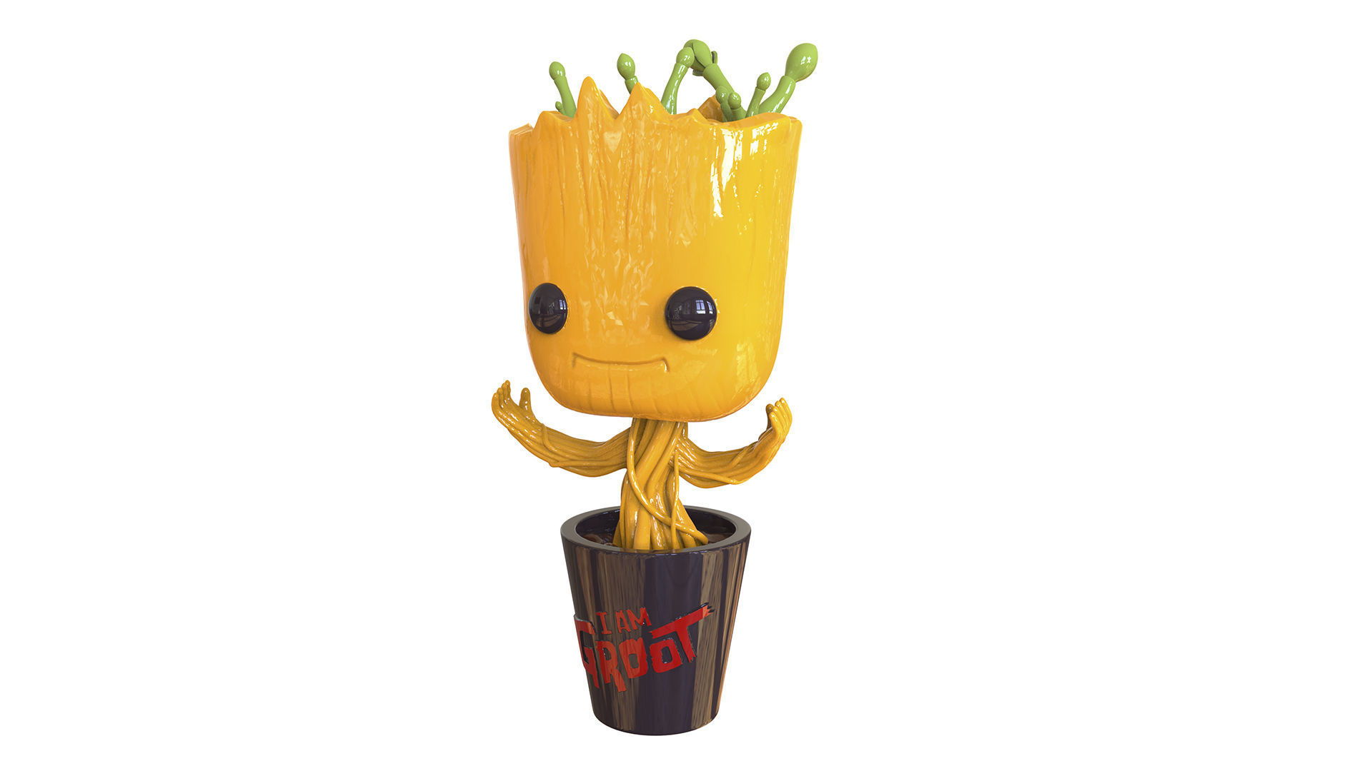 Dancing Groot Figure 3D print model_1