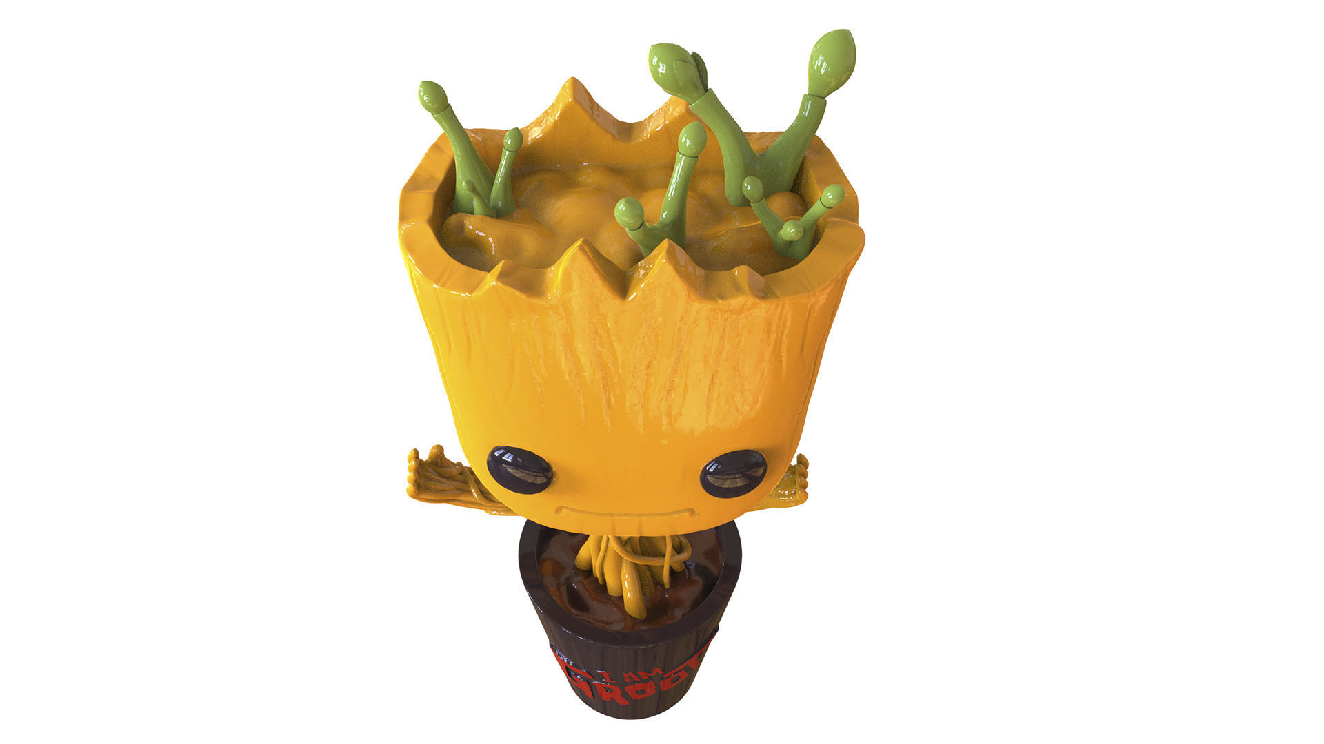 Dancing Groot Figure 3D print model_7