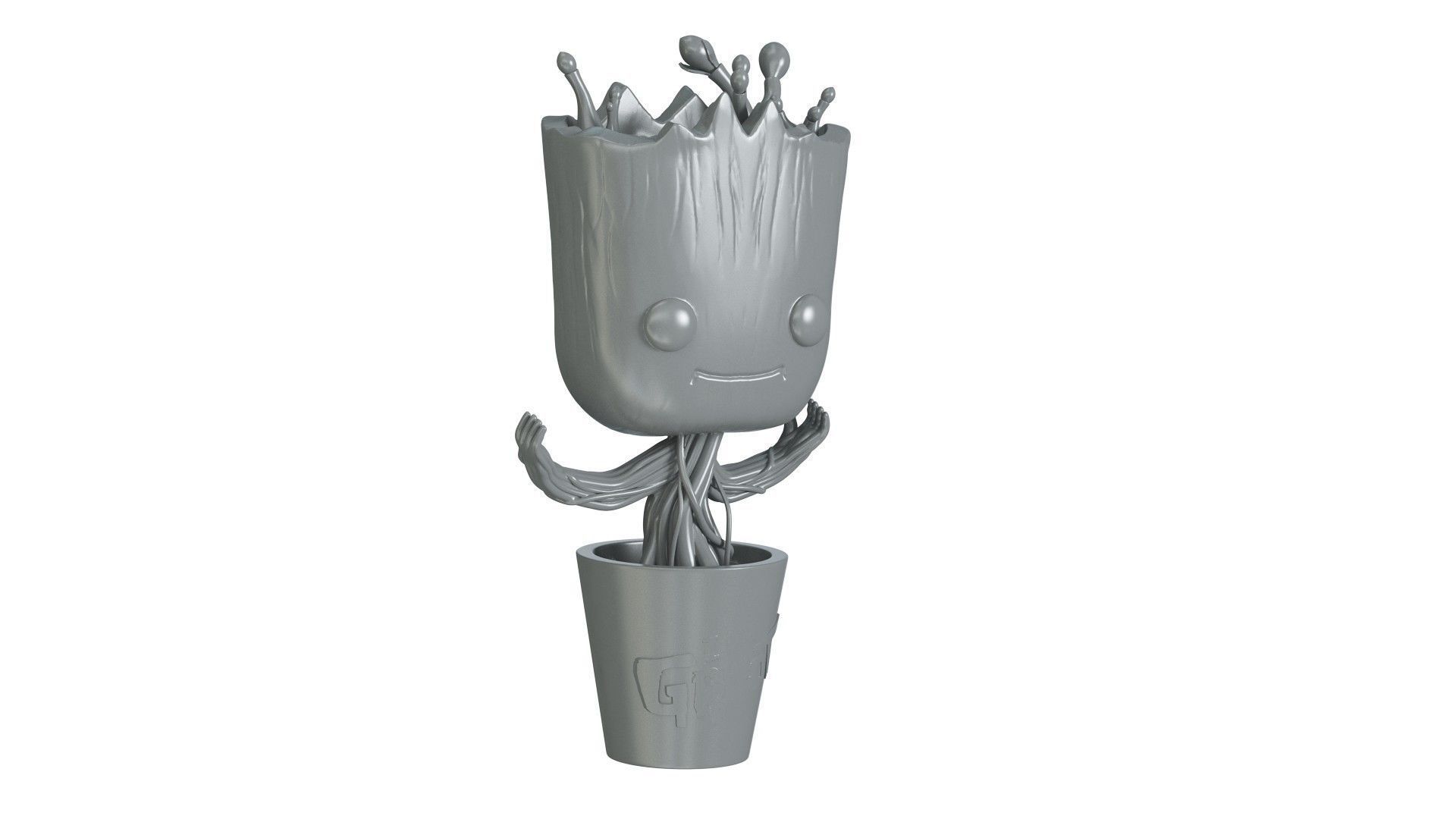 Dancing Groot Figure 3D print model_9