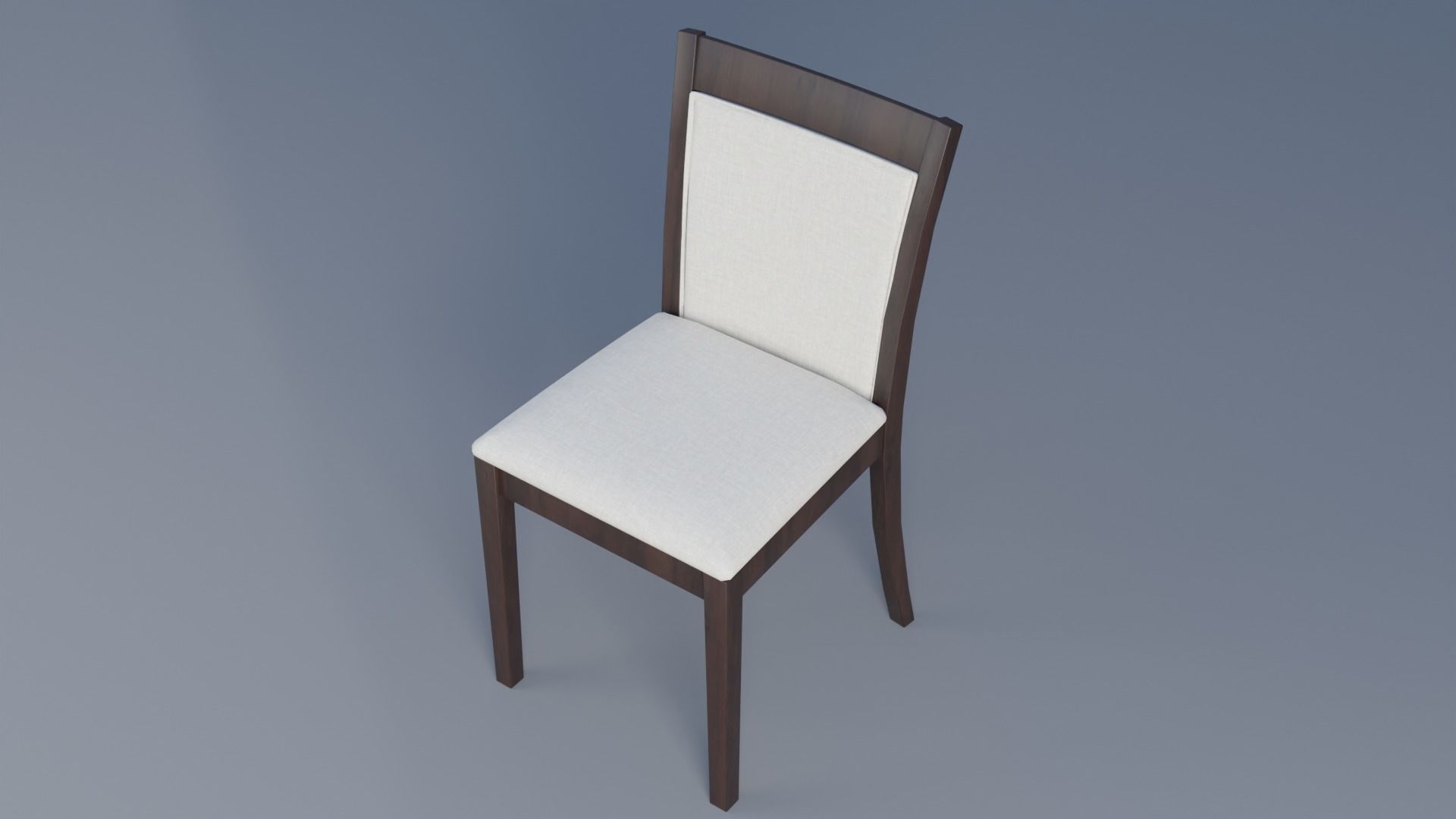 Chair Low-poly 3D model_1