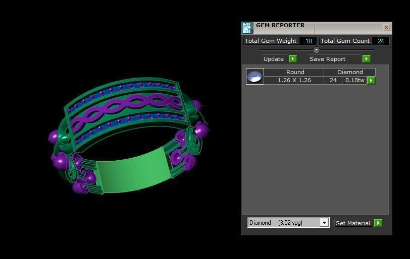 Rings 3D print model_3