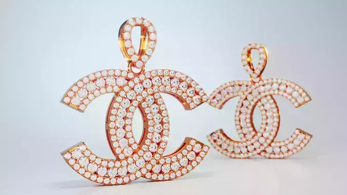 double letter-C pendant necklace