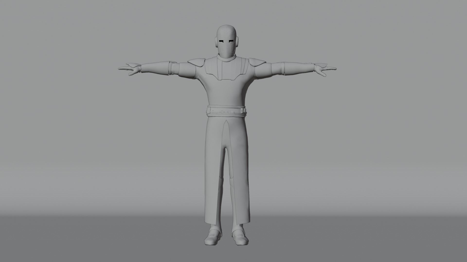 Jedi Temple Guard Rigged 3D Asset And High Quality Lightsaber 3D model_8