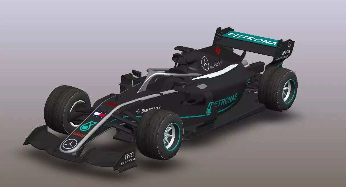 Mercedes AMG Petronas F1 Concept Design 3D print model