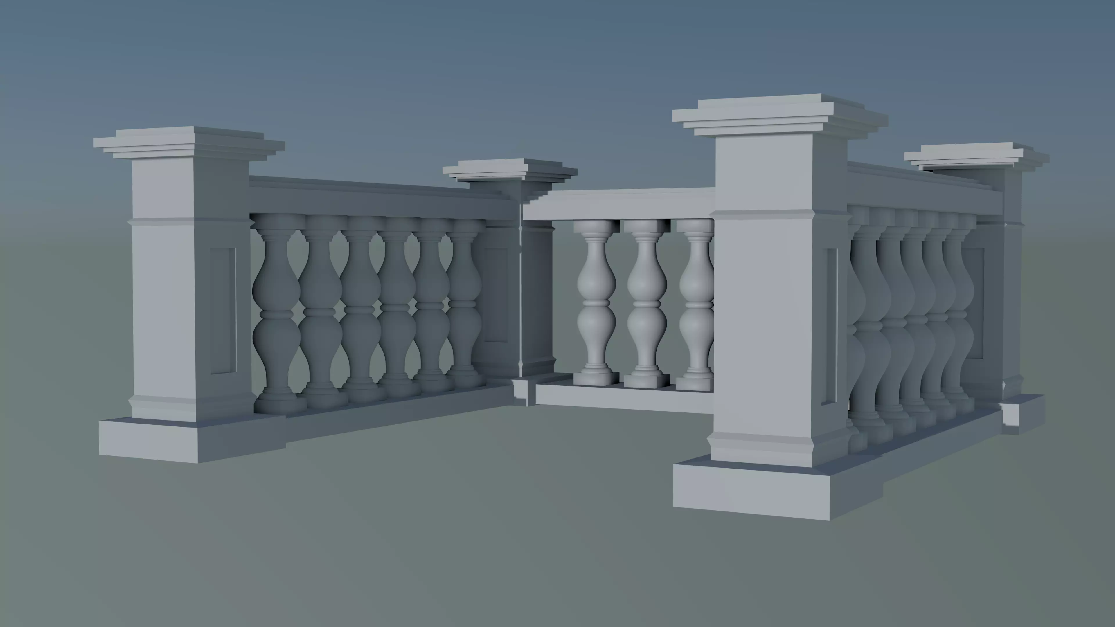 Balustrade 3d model 3D print model