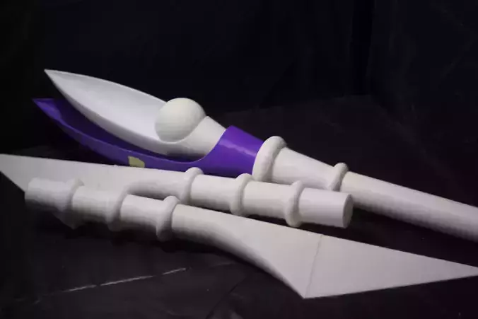 Dark Magician Staff - Style 2 3D print model Dark Magician Staff - Style 2 3D print model