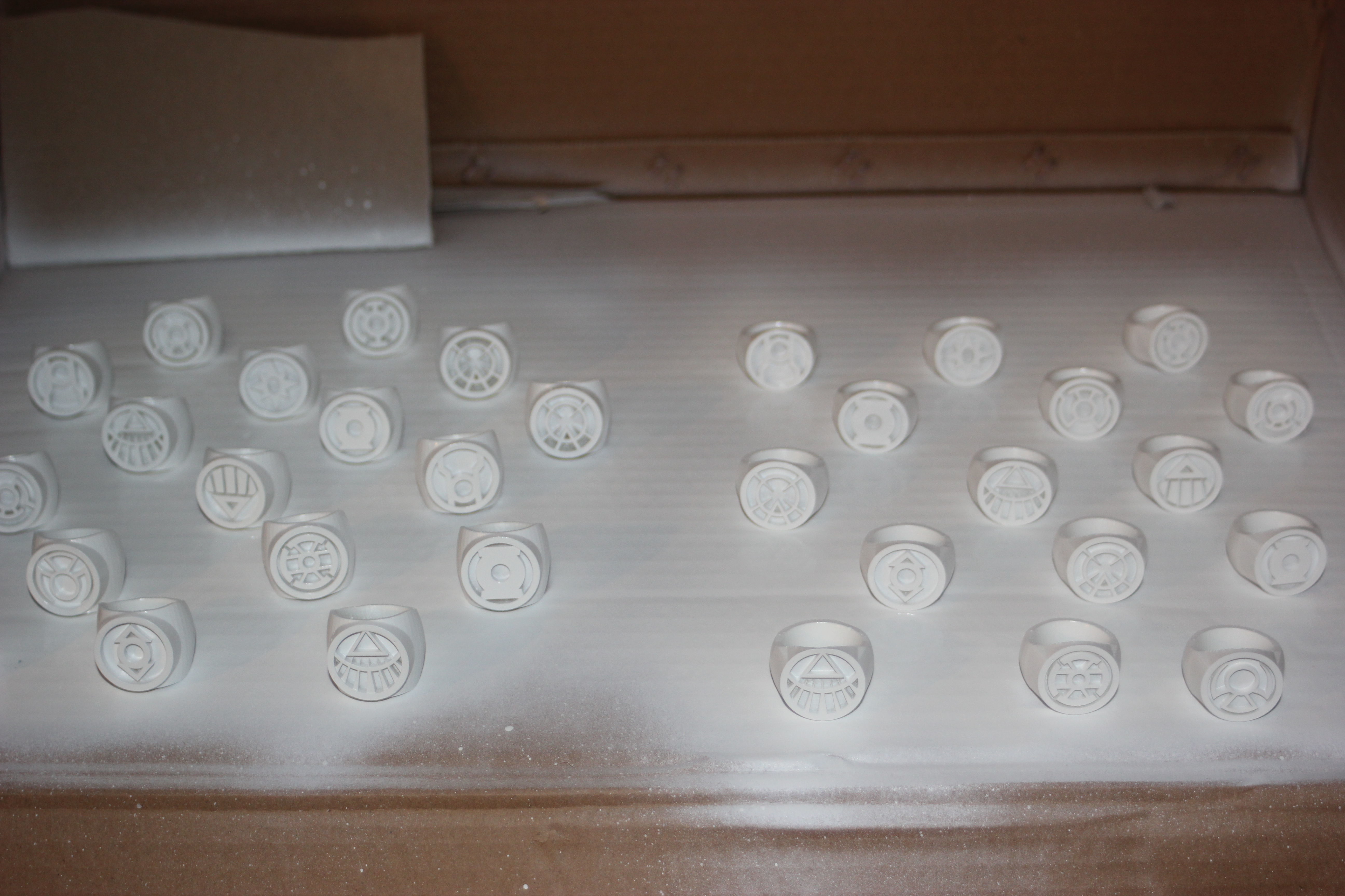 DC Comics Lantern Rings - All Including Gold and Phantom 3D print model_1
