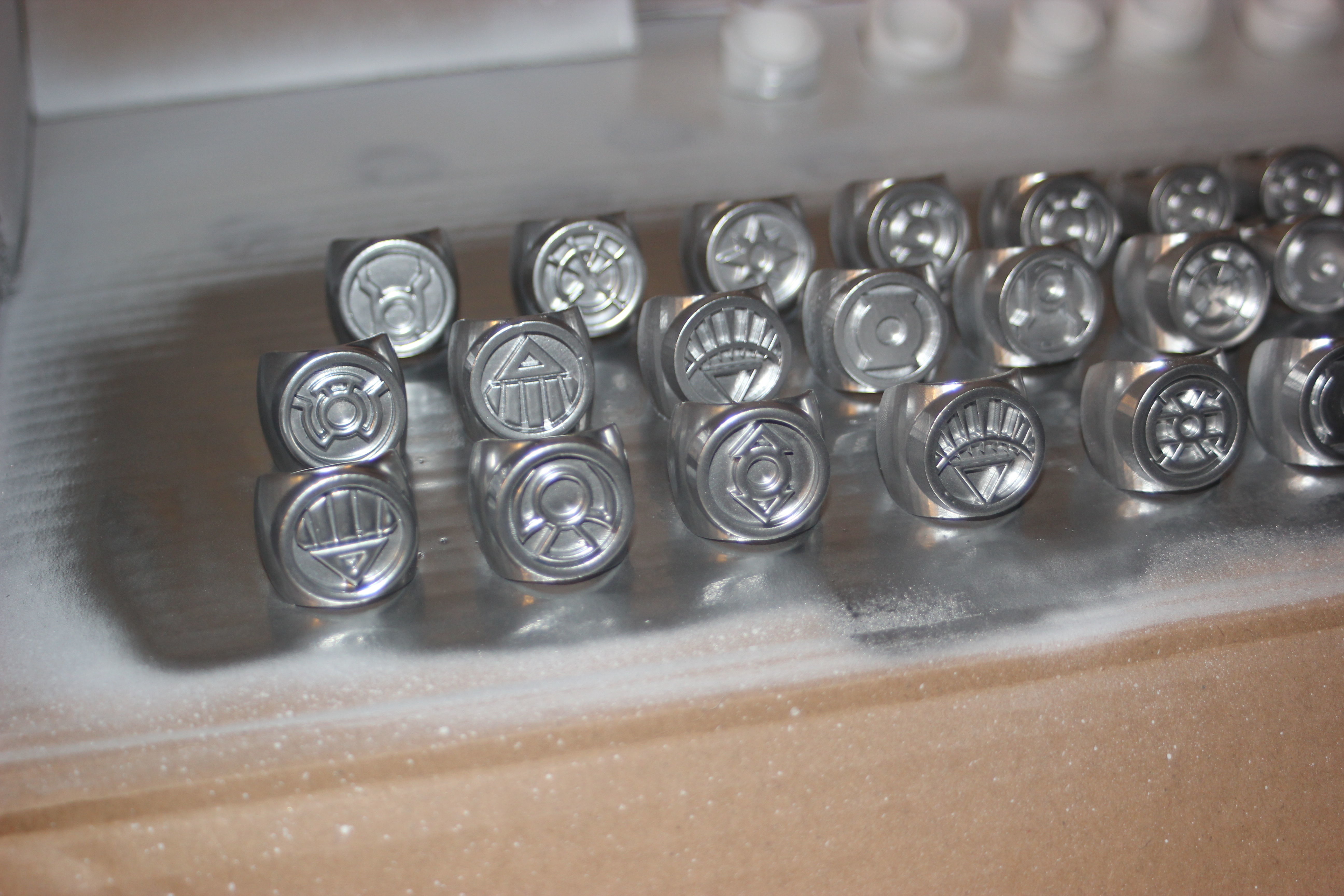DC Comics Lantern Rings - All Including Gold and Phantom 3D print model_4