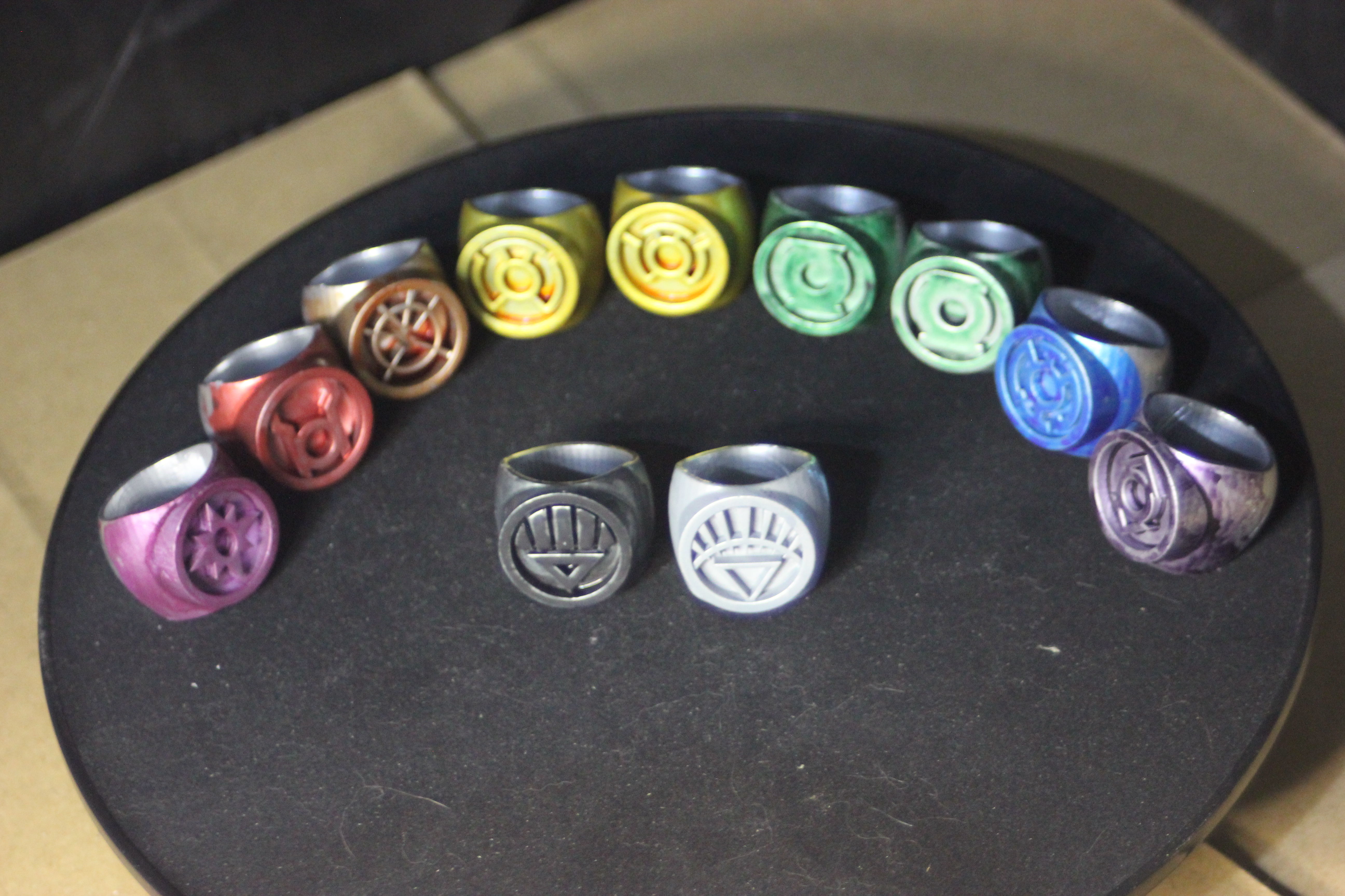 DC Comics Lantern Rings - All Including Gold and Phantom 3D print model_19
