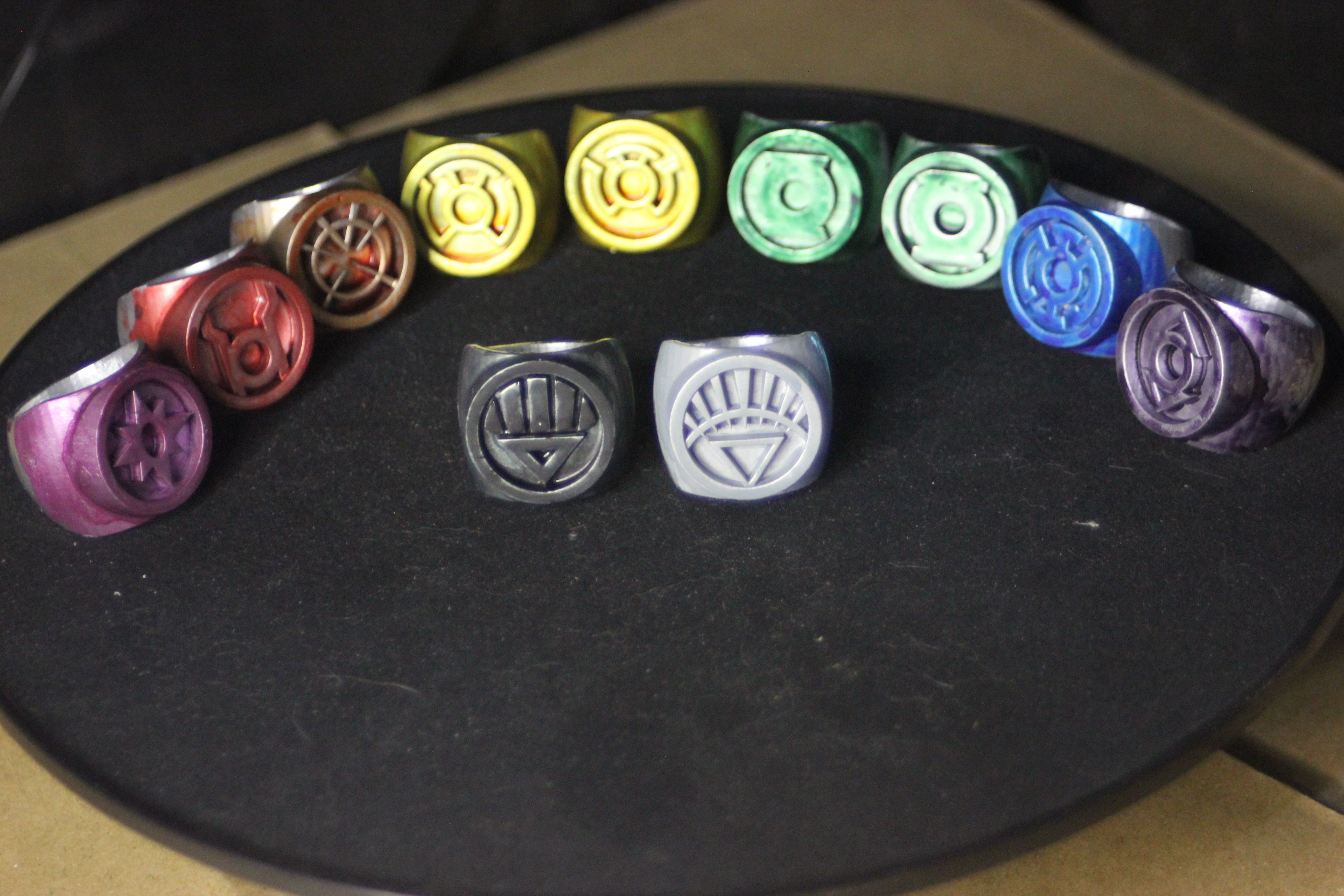 DC Comics Lantern Rings - All Including Gold and Phantom 3D print model_18