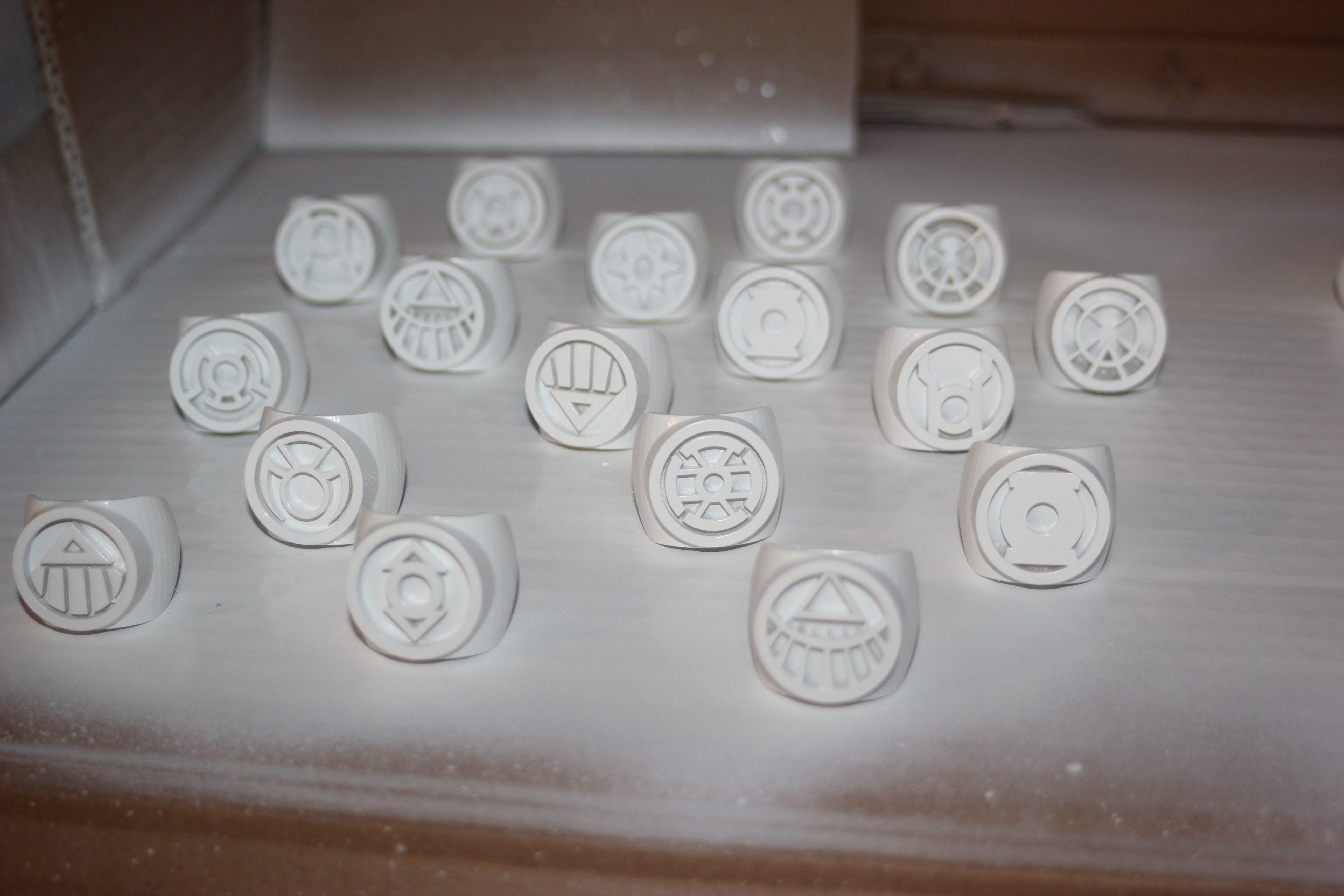 DC Comics Lantern Rings - All Including Gold and Phantom 3D print model_2