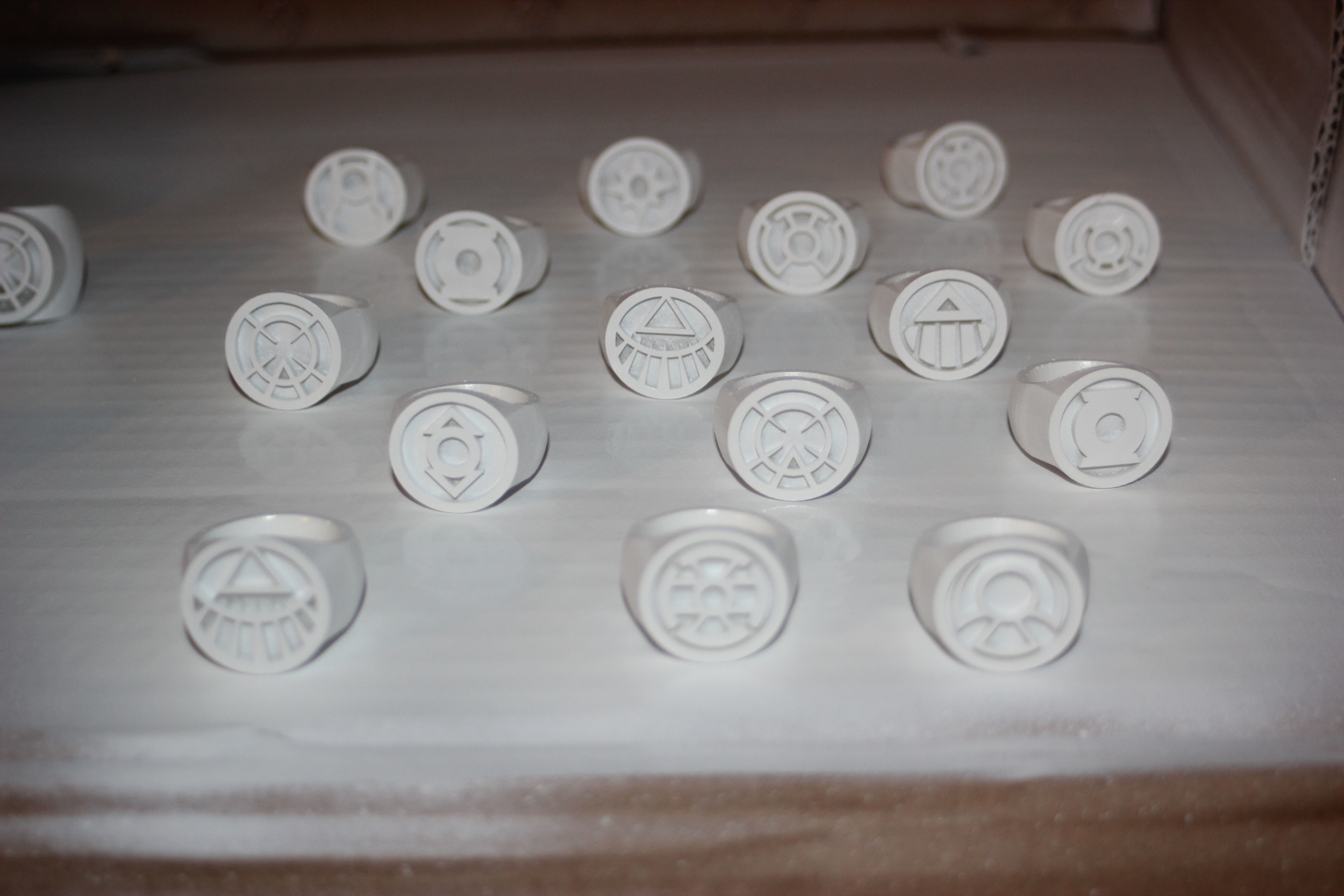 DC Comics Lantern Rings - All Including Gold and Phantom 3D print model_3