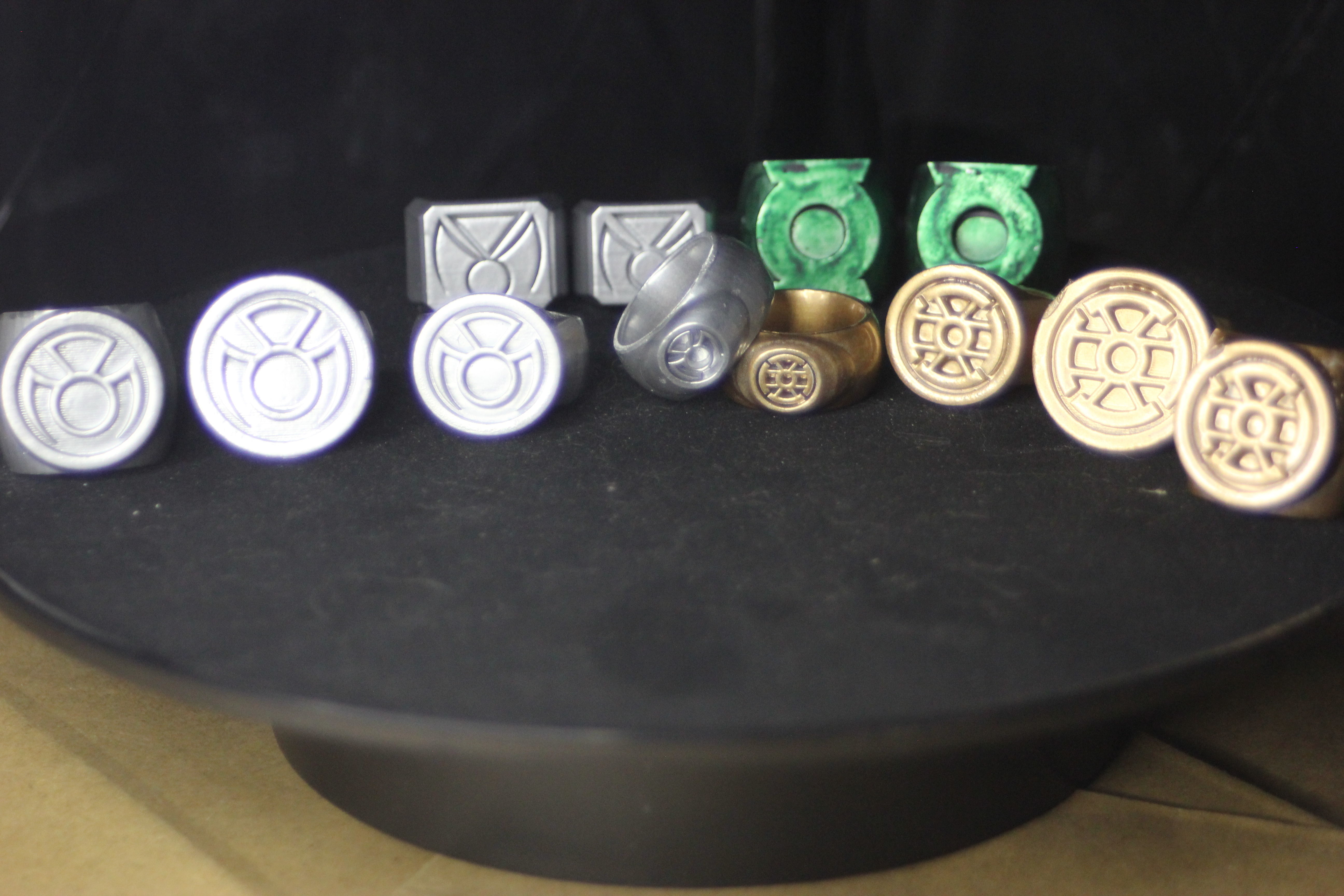 DC Comics Lantern Rings - All Including Gold and Phantom 3D print model_21