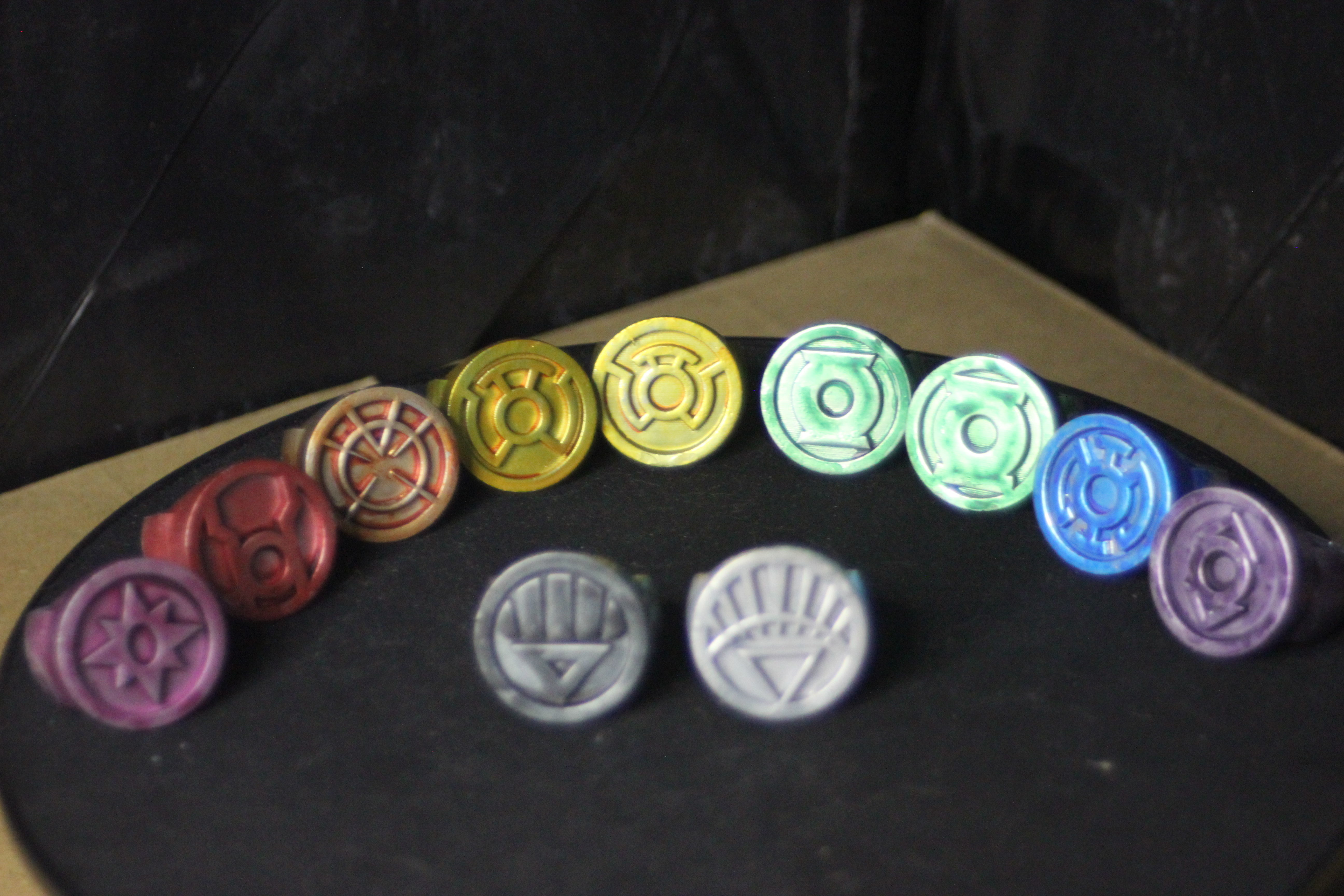 DC Comics Lantern Rings - All Including Gold and Phantom 3D print model_16