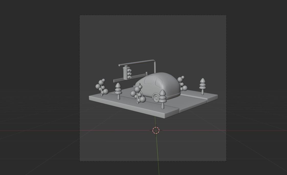 Traffic 3d Illustration Icon Pack 3D model_10