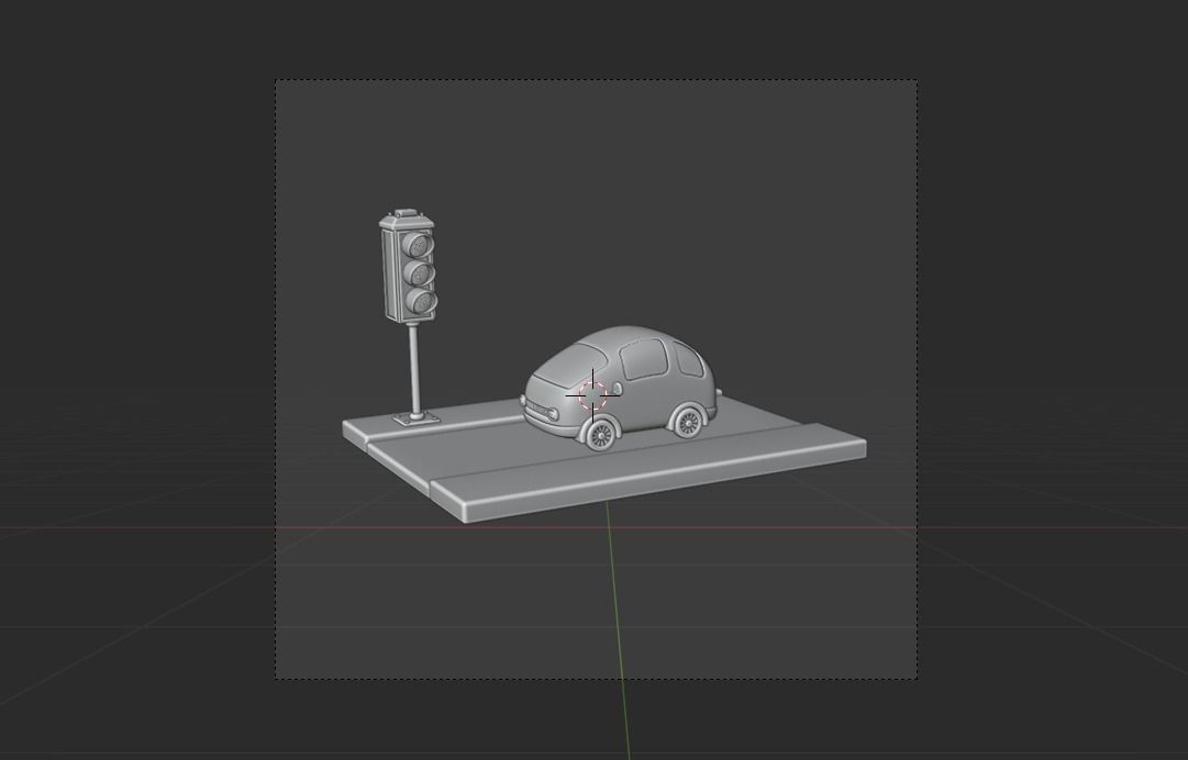 Traffic 3d Illustration Icon Pack 3D model_6