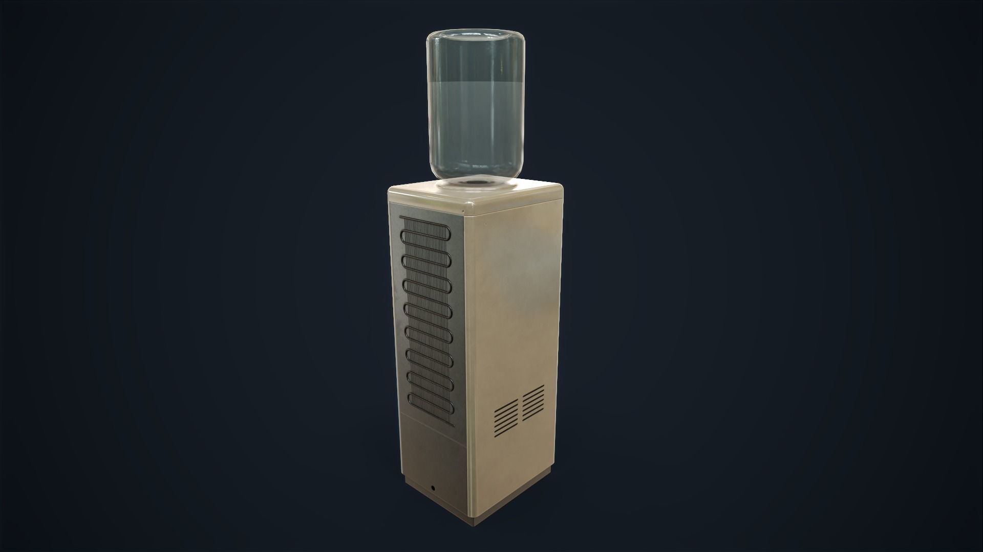 Old water cooler Low-poly 3D model_5