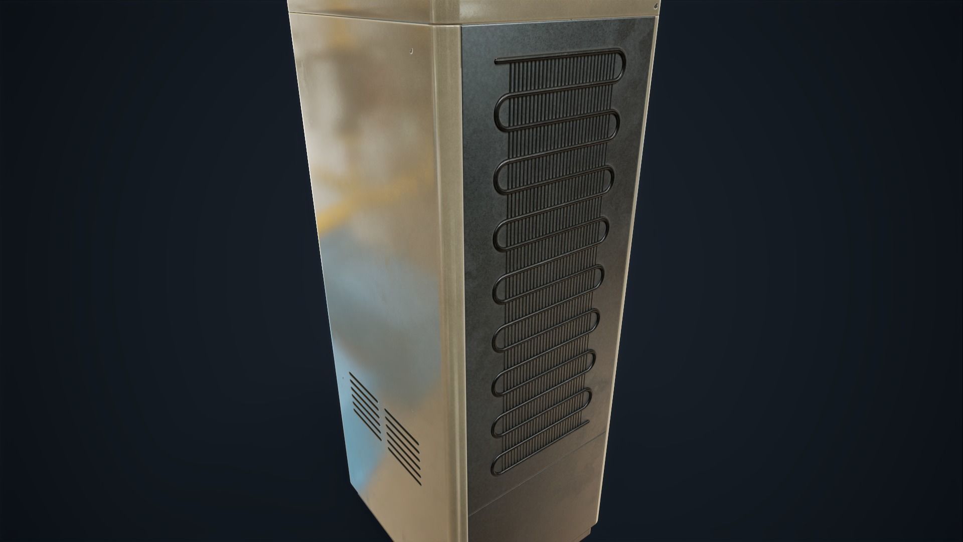 Old water cooler Low-poly 3D model_9