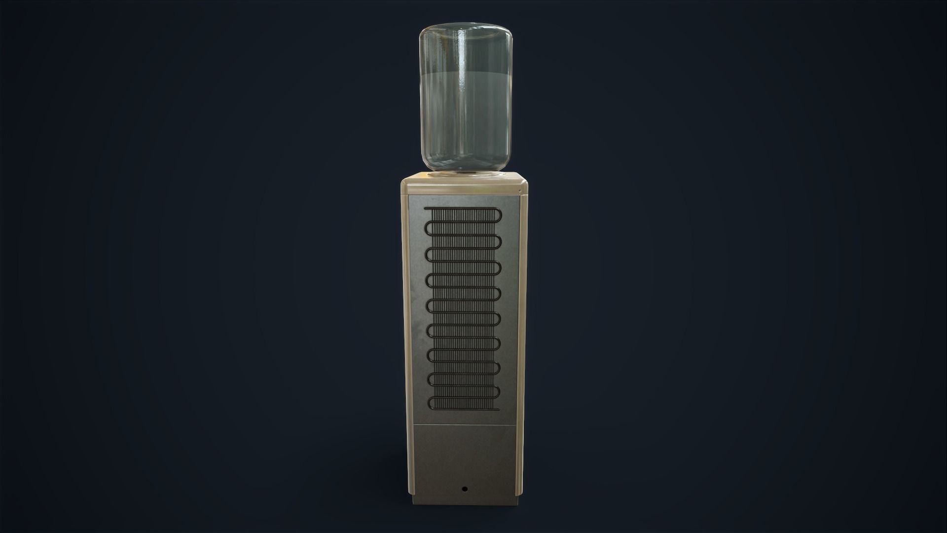 Old water cooler Low-poly 3D model_4