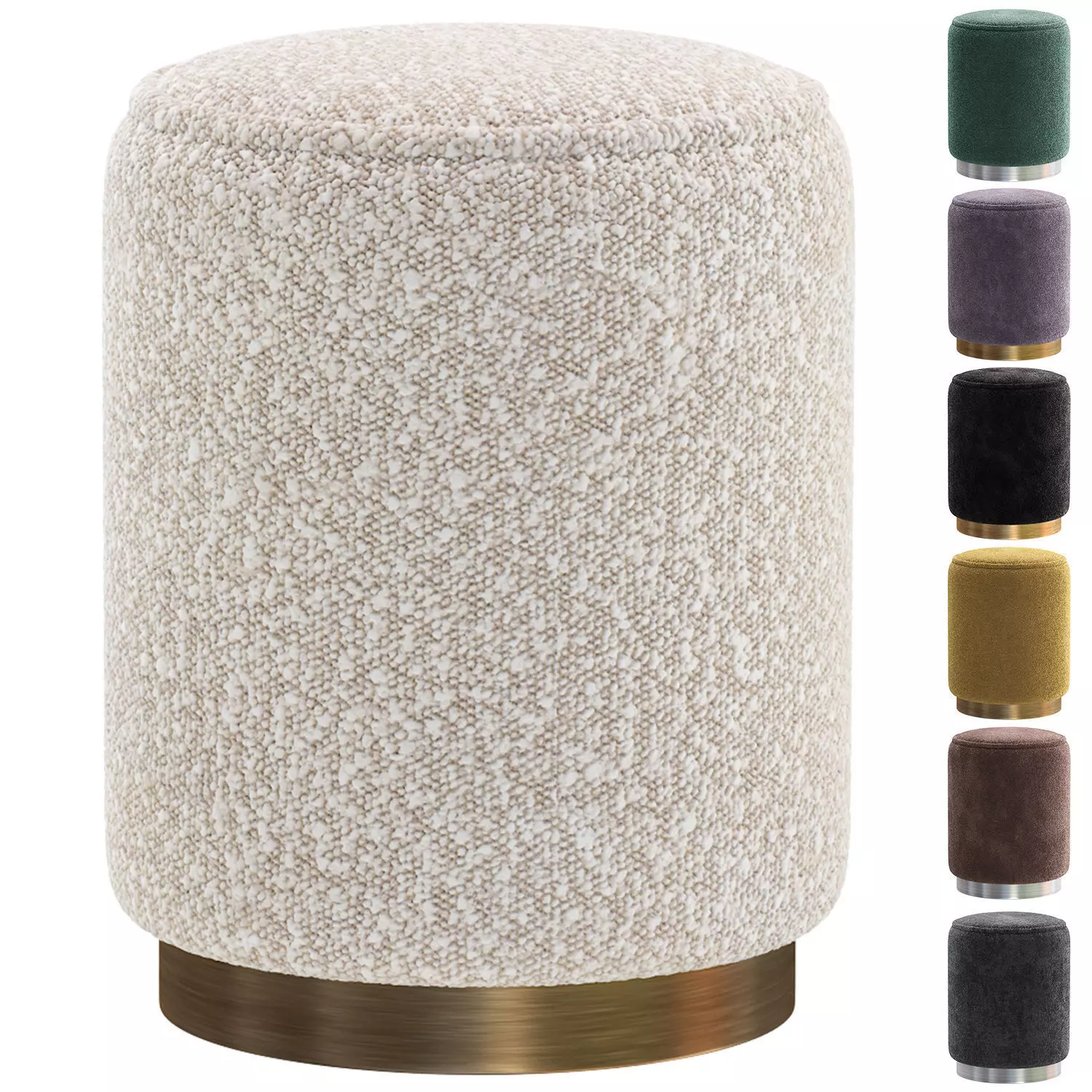 Pouf Evie 3D model_0