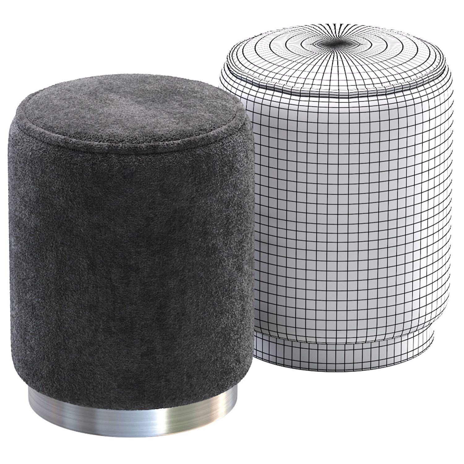 Pouf Evie 3D model_6