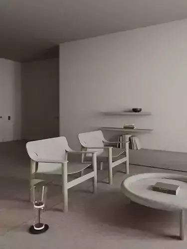 Cozy home interior 3D model