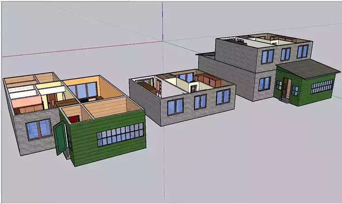 2 flors furnished middle-side house