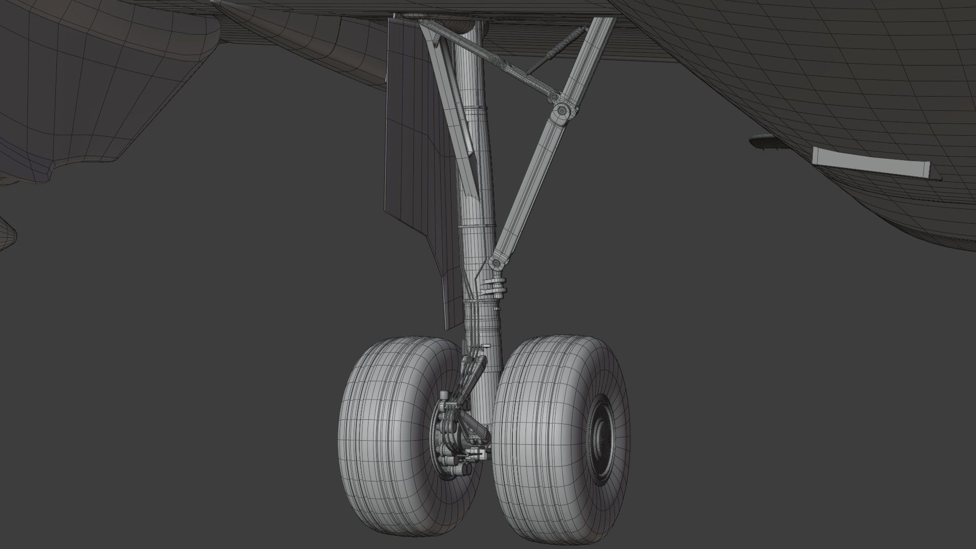 A320Neo ONLY Exterior NOT Textured 3D model_43