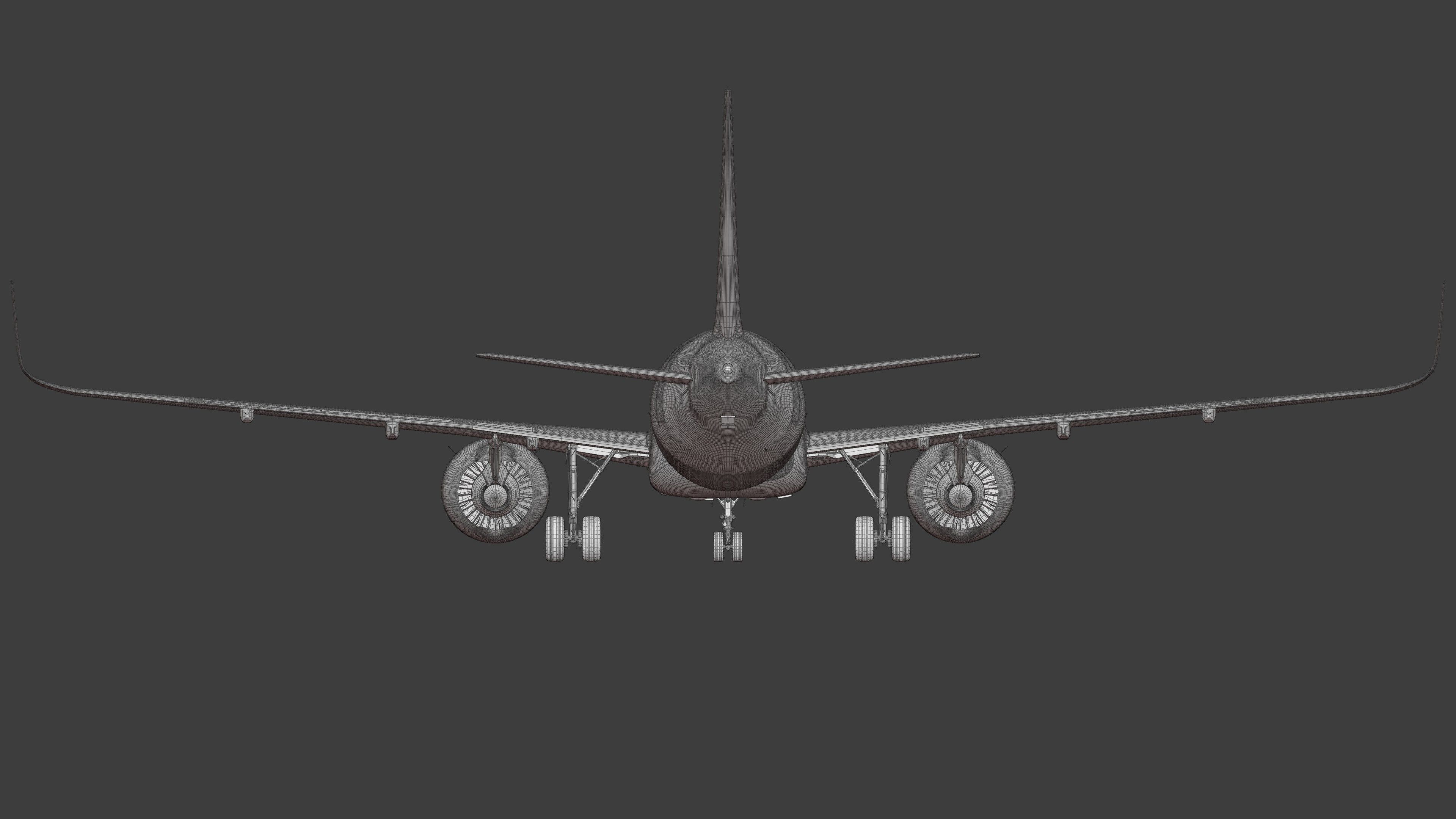 A320Neo ONLY Exterior NOT Textured 3D model_19