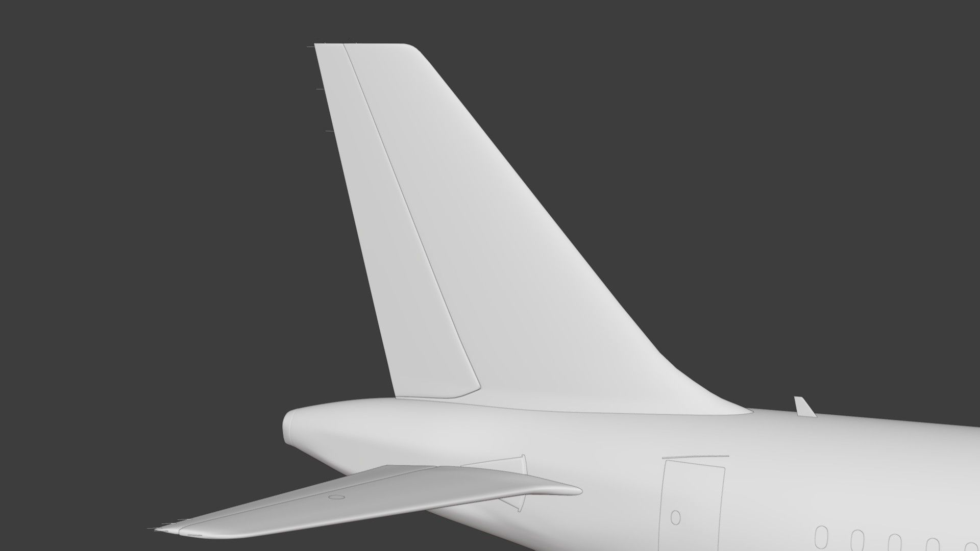 A320Neo ONLY Exterior NOT Textured 3D model_65