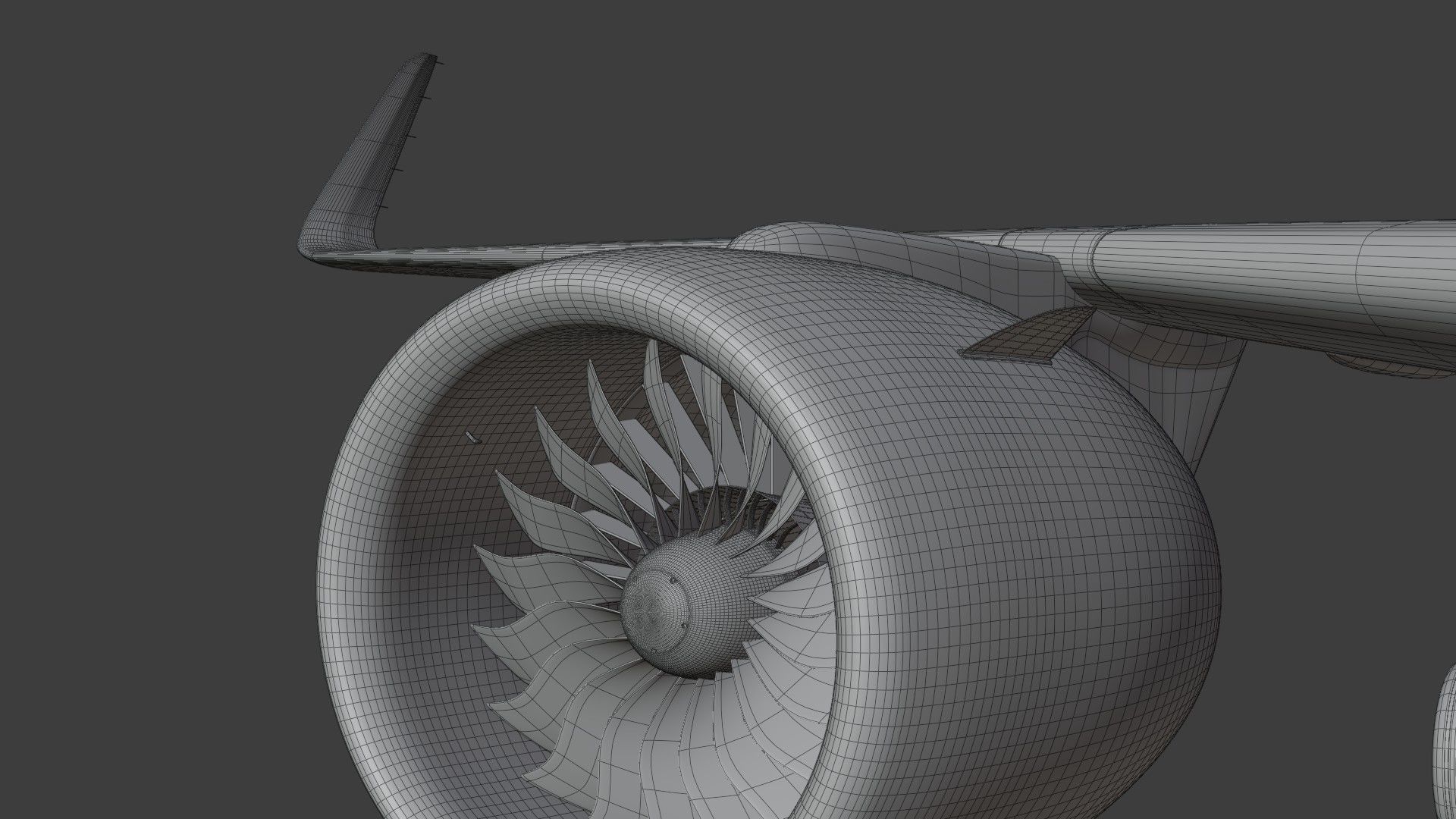 A320Neo ONLY Exterior NOT Textured 3D model_32