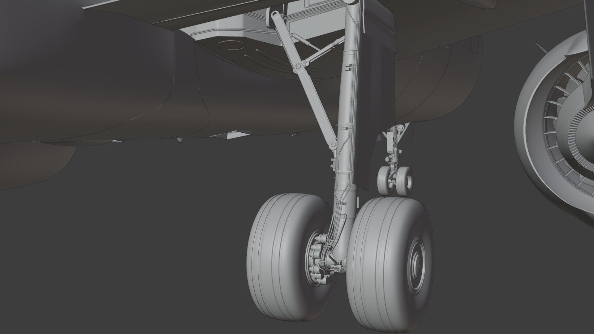 A320Neo ONLY Exterior NOT Textured 3D model_39