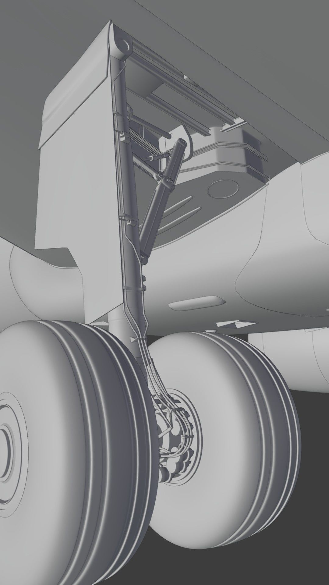 A320Neo ONLY Exterior NOT Textured 3D model_44