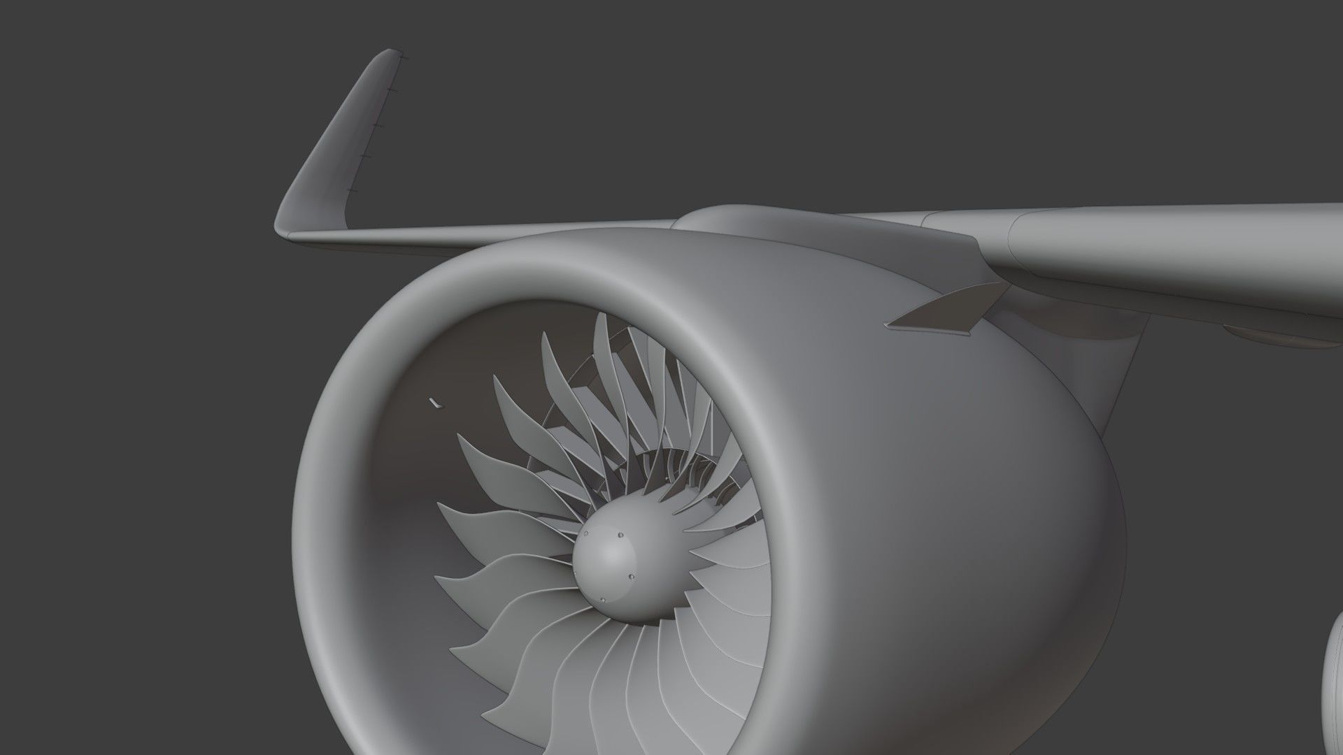 A320Neo ONLY Exterior NOT Textured 3D model_31