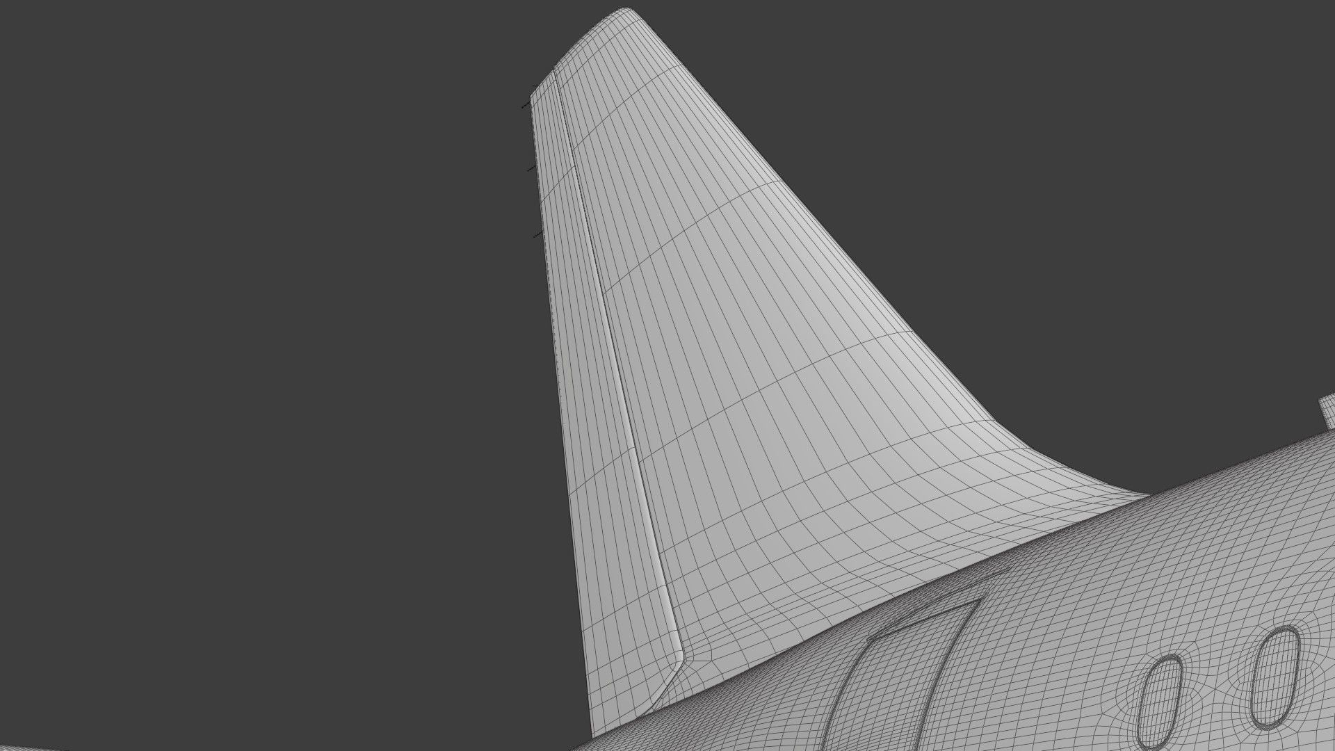 A320Neo ONLY Exterior NOT Textured 3D model_59